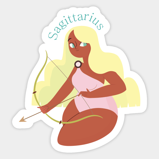 Sagittarius Sticker by gnomeapple